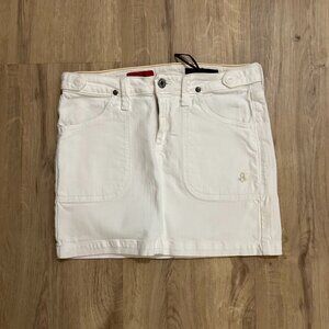 AG Adriano Goldschmied Denim Skirt "The Muse" in White - 27